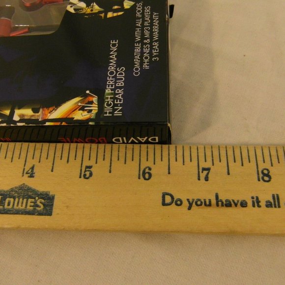 NEW DAVID BOWIE EAR BUD HEADPHONES NM 00439 - Picture 3 of 12